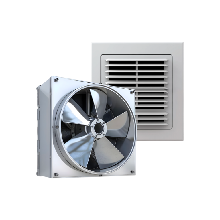 VMC simple ou double flux : bouche et ventilateur de ventilation